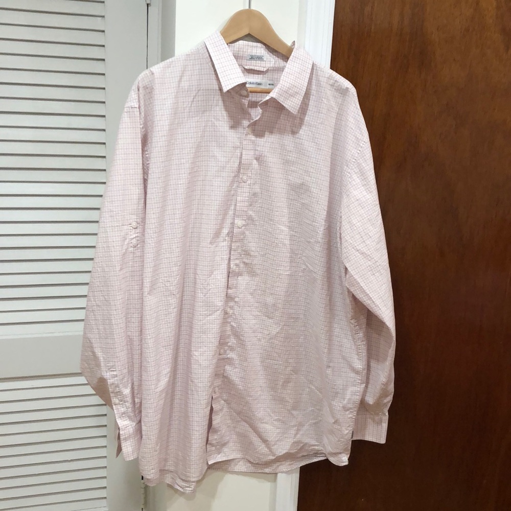 Calvin Klein 3XLT pink button down.